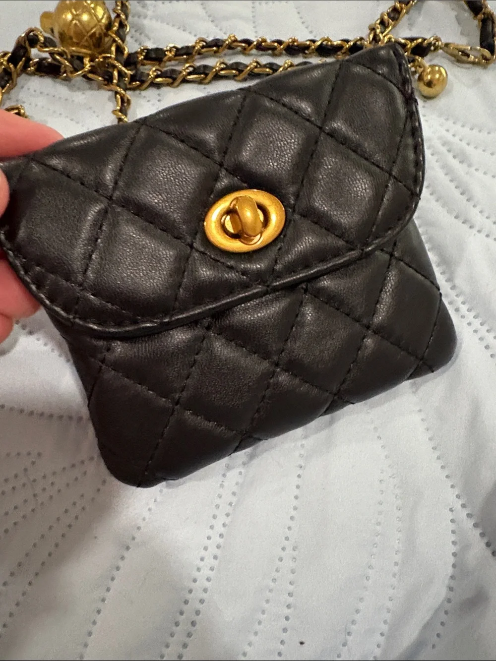 vintage gold mesh coin purse